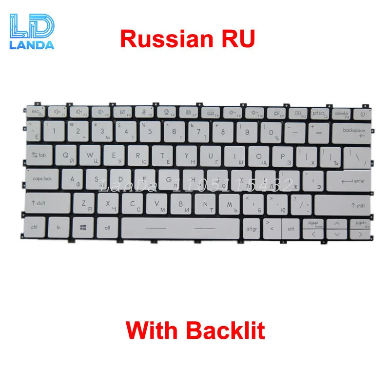 White Laptop Backlit GR FR SP RU KR BE AR NE Keyboard For MSI Summit E13 Flip Evo A11MT MS-13P2 MS-13P4 Belgium BE Spanish SP