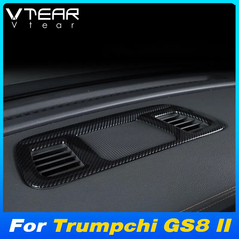 

Vtear Car Air Vent Cover Frame Chrome Interior Center Console Styling Stickers Decoration Accessories For GAC Trumpchi GS8 II 23