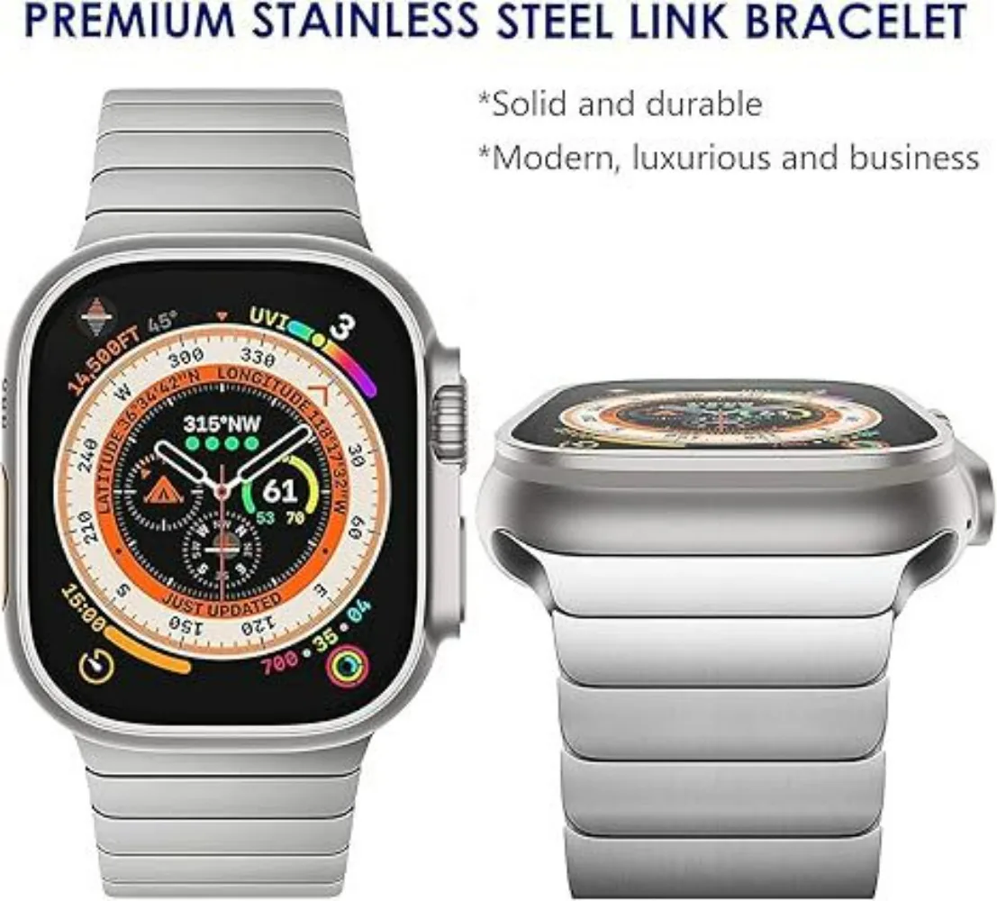Titanium Strap for Apple Watch Ultra 2 49mm 46mm 45mm 44mm 42mm Metal Magnetic Watchbands iWatch series 10 Ultra 9 8 7 6 5 4 SE