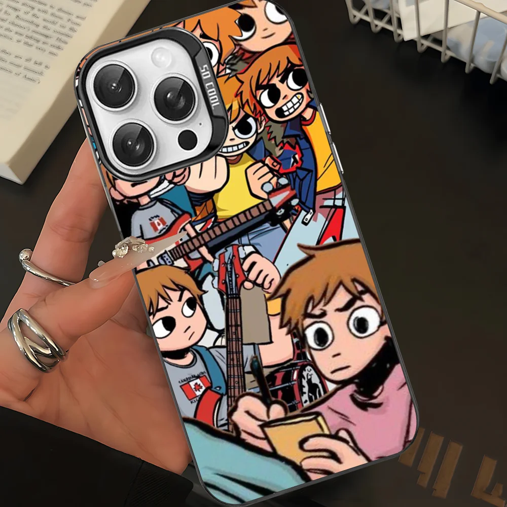 

Scott Pilgrim Cartoon Phone Case For IPhone 16 15 14 13 12 11 Pro Max X XR XSMAX 8 7 Plus Matte Shockproof Back Cover