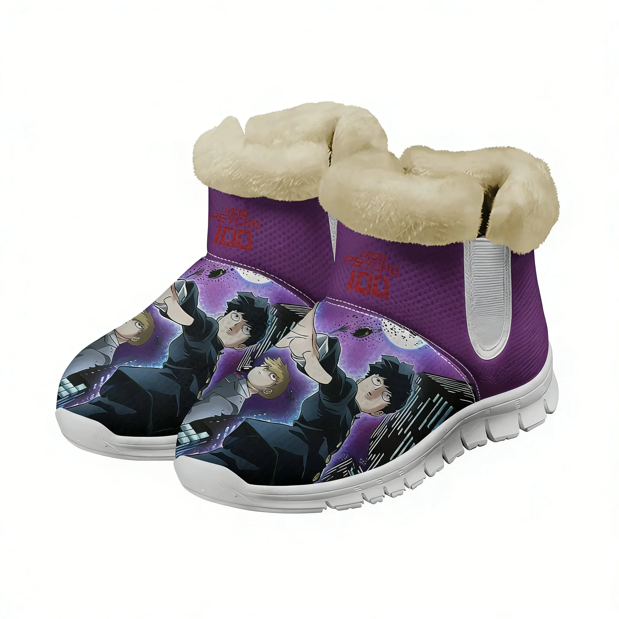 Mob Psycho 100 Warm Boot Mens Womens Teentager Shoe Outdoor High Quality Personalized Fashion Casual Sneaker Customized Boots