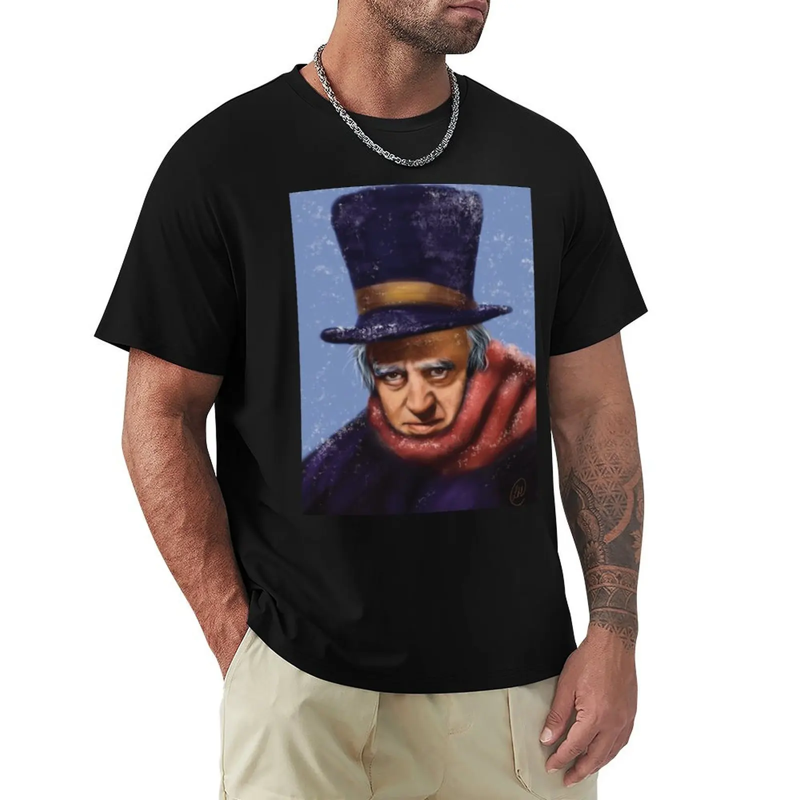 Scrooge A Christmas Carol T-Shirt Plus Size Outdoor Casual Top