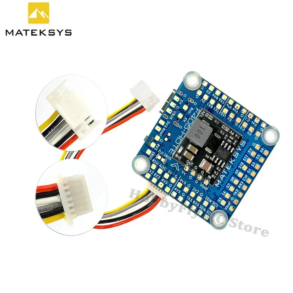 MATEK F405-HDTE F4 Flight Controller STM32F405 Built-in Dual BEC OSD Blackbox 3~12S LiPo 30X30mm for FPV Drone instead F722-HD