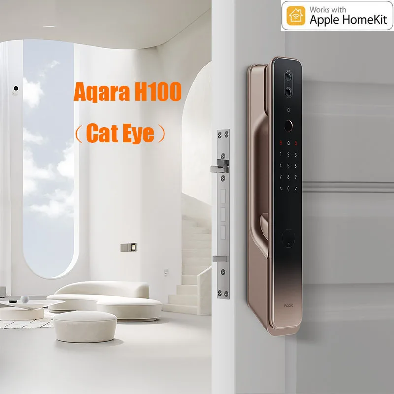 

DHL Aqara Smart Door Lock H100 Automatic Cat Eye Zigbee Body Light Sensor NFC Bluetooth Fingerprint Unlock For Homekit Aqara App