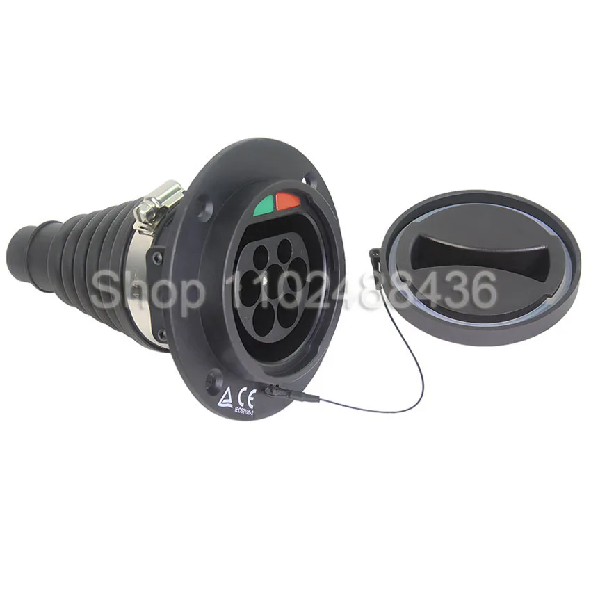 IEC 62196 Type 2 EV Car Side Socket 16A 32A Electric Car Charging Socket Without Cord European Standard