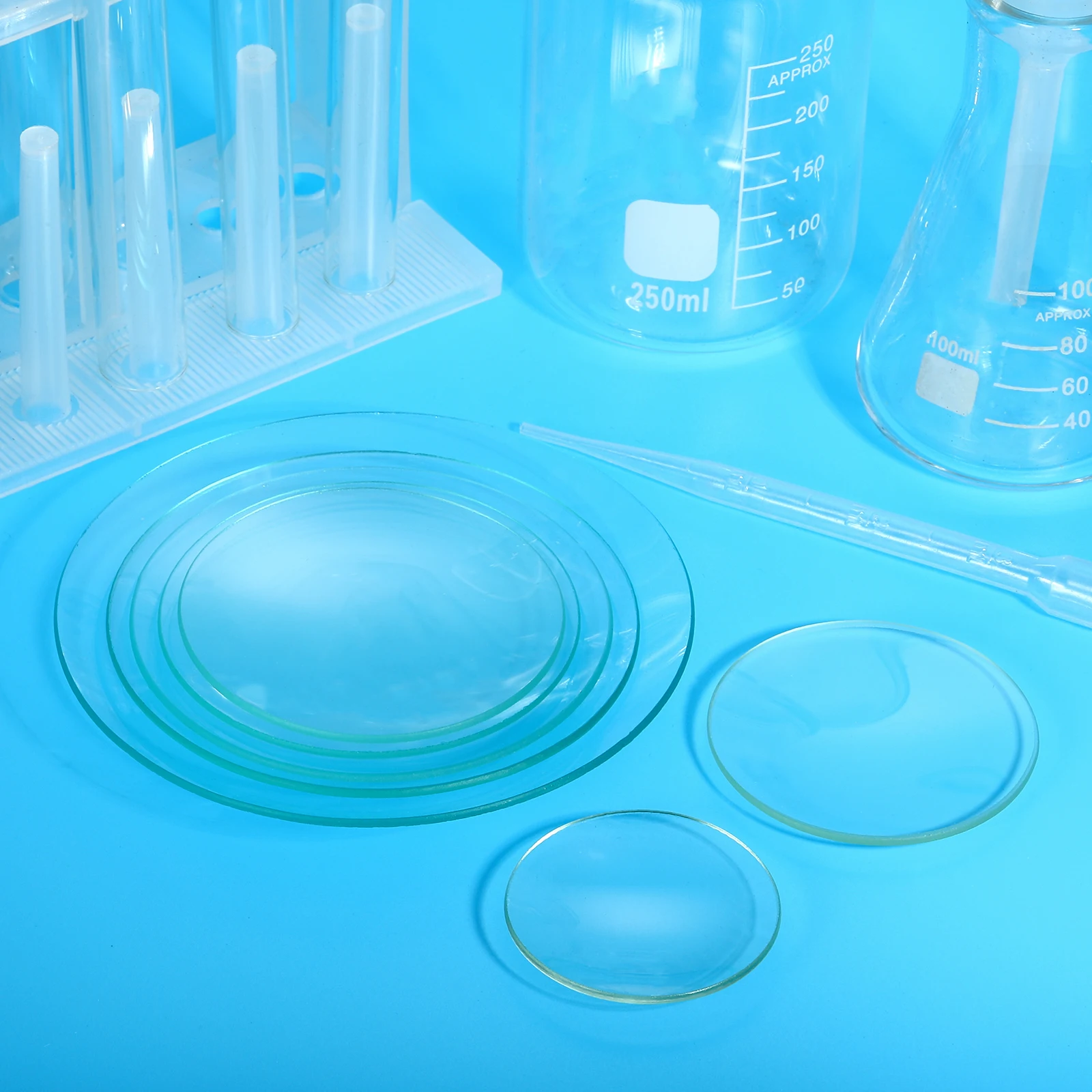 8/10/15 قطعة ساعة المختبر طبق زجاجي 50/60/70/80/90/100/120 مللي متر غطاء الكوب طبق التبخر حواف ناعمة قوس مشطب للمختبر #5