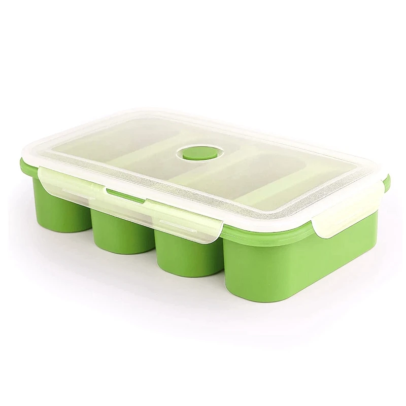 Silicone Freezer Trays Extra Large Super Square Ice-Cube Tray Food Freezing Mold