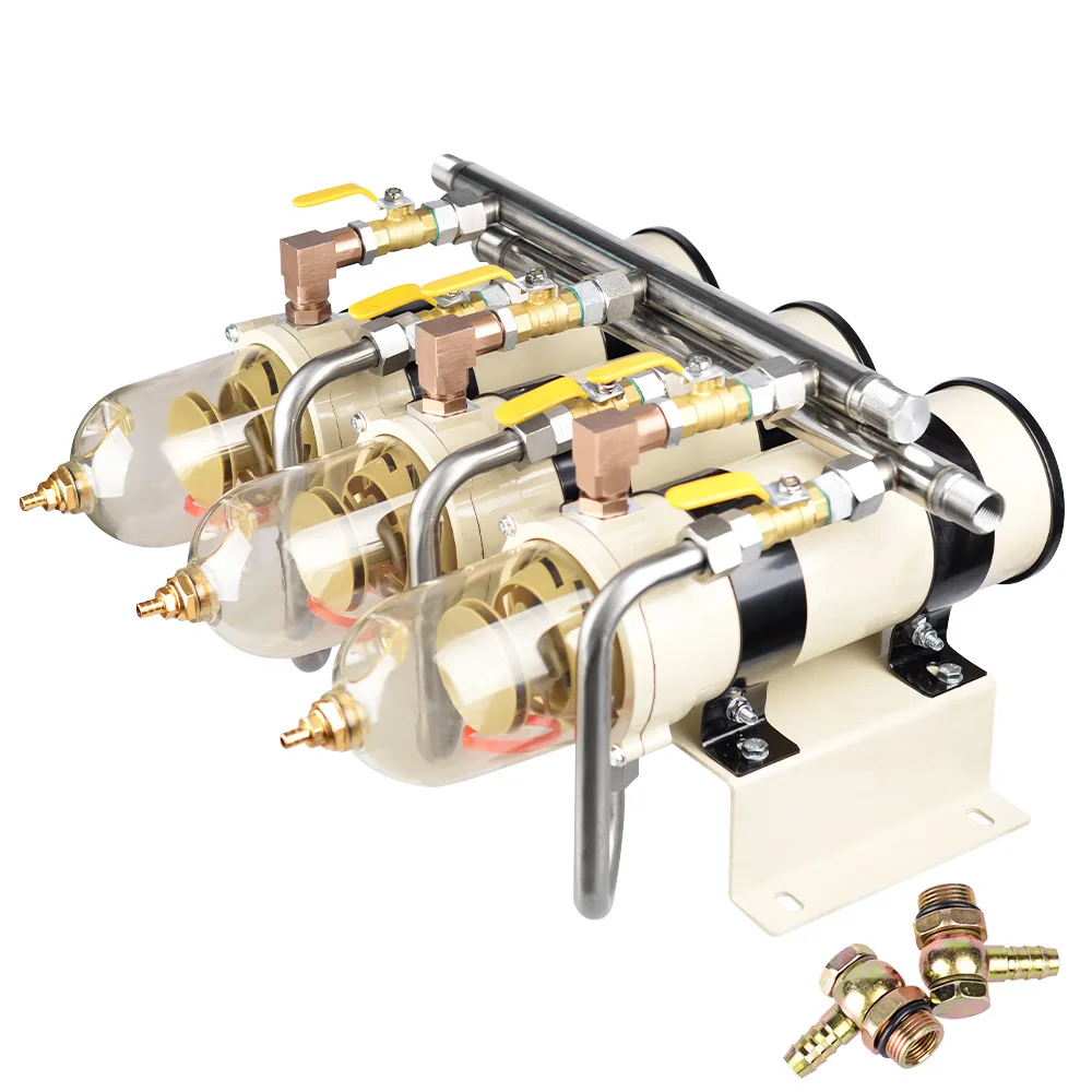 791000FHV2 1000FG Triple with Six Valves Transparent Oil Cup Aluminum Copper Plated Valve