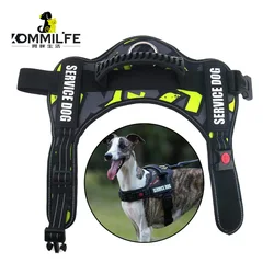 Adjustable Nylon K9 Dog harness Personalized Reflective Pet Harness for Small Medium Large Dogs  No Pull Dog Harness Leash