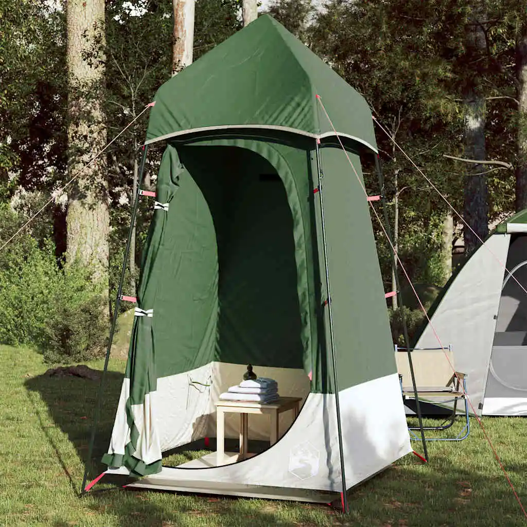Grünes Wasserdichtes Toilettenzelt für Familien, Tragbares Faltbares Campingzelt, UV-Schutz-Vordach