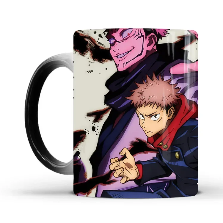 Jujutsu Kaisen Color Changing Mug Japanese Anime Ceramic Magic Mug Heat Sensitive Coffee Cup Animation Water Tea Cups Drinkware