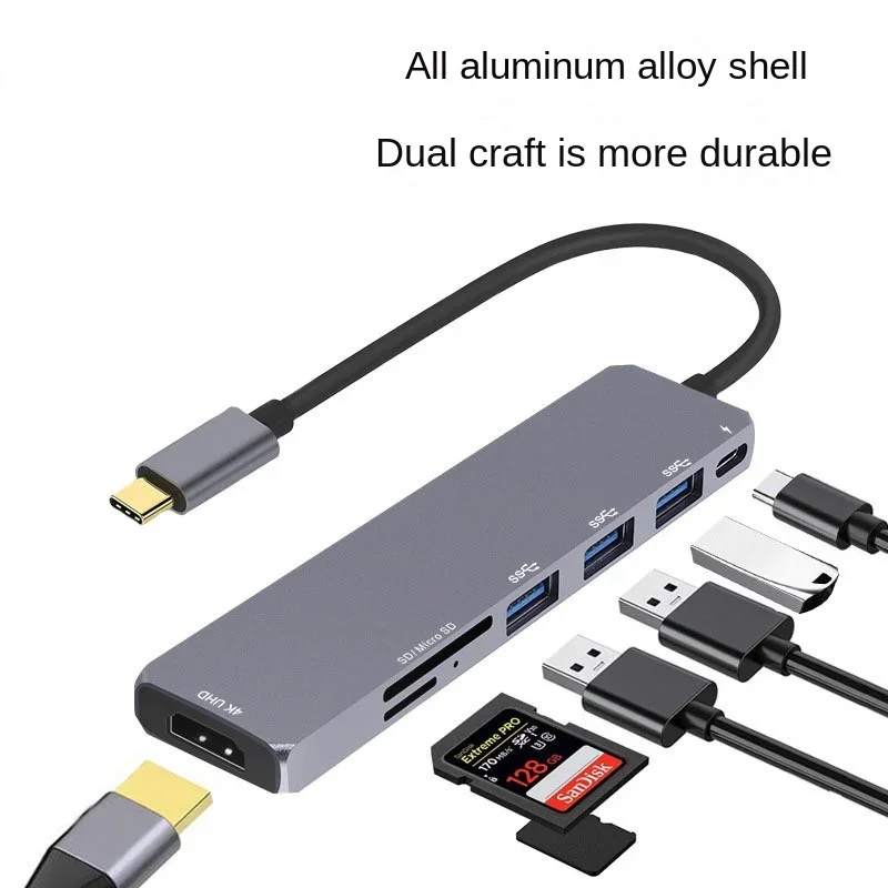 7-in-1 USB-C Hub - USB-C To HDTV and More - Multi-Function Docking Station