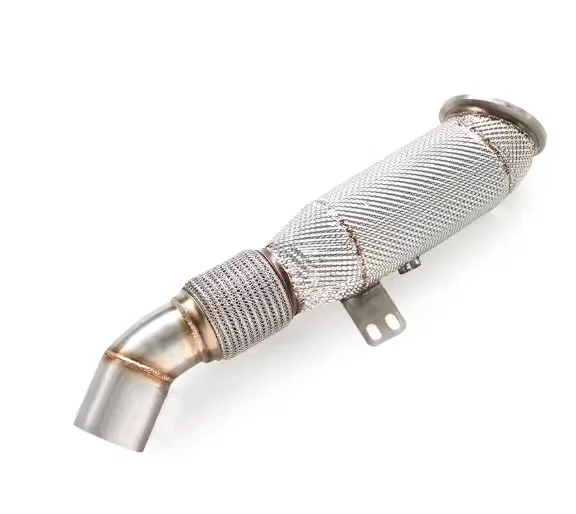 High-performance stainless steel heat-insulated downpipe suitable for BMW M550/M550i/540i G30/N63 4.4T