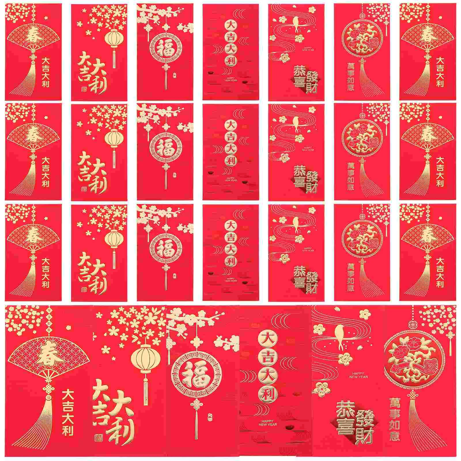 Enveloppes rouges pour le nouvel an chinois, poche rouge, sac rouge, festival du printemps, mariage, anniversaire