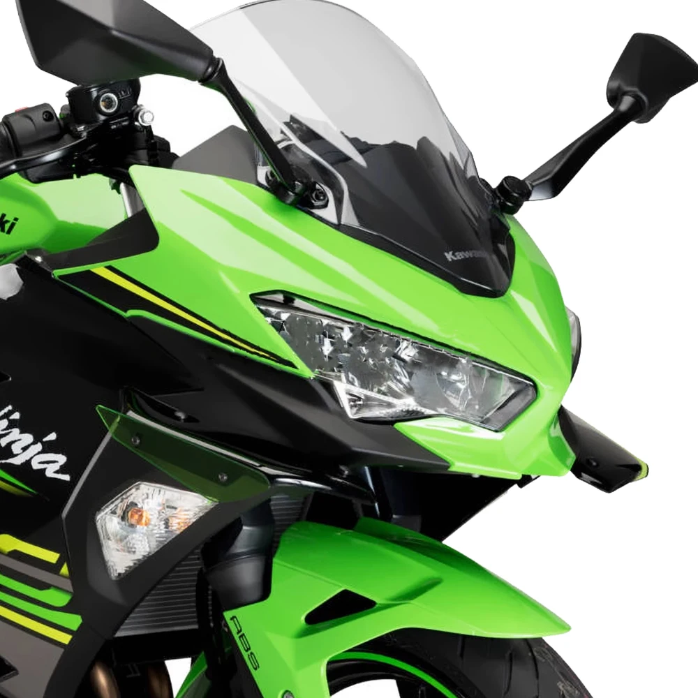 

Мотоцикл Downforce Winglets для Kawasaki Ninja 400 Ninja400 2018-2022 Спортивные Боковые Спойлеры дефлектор ветра обтекатель рамы