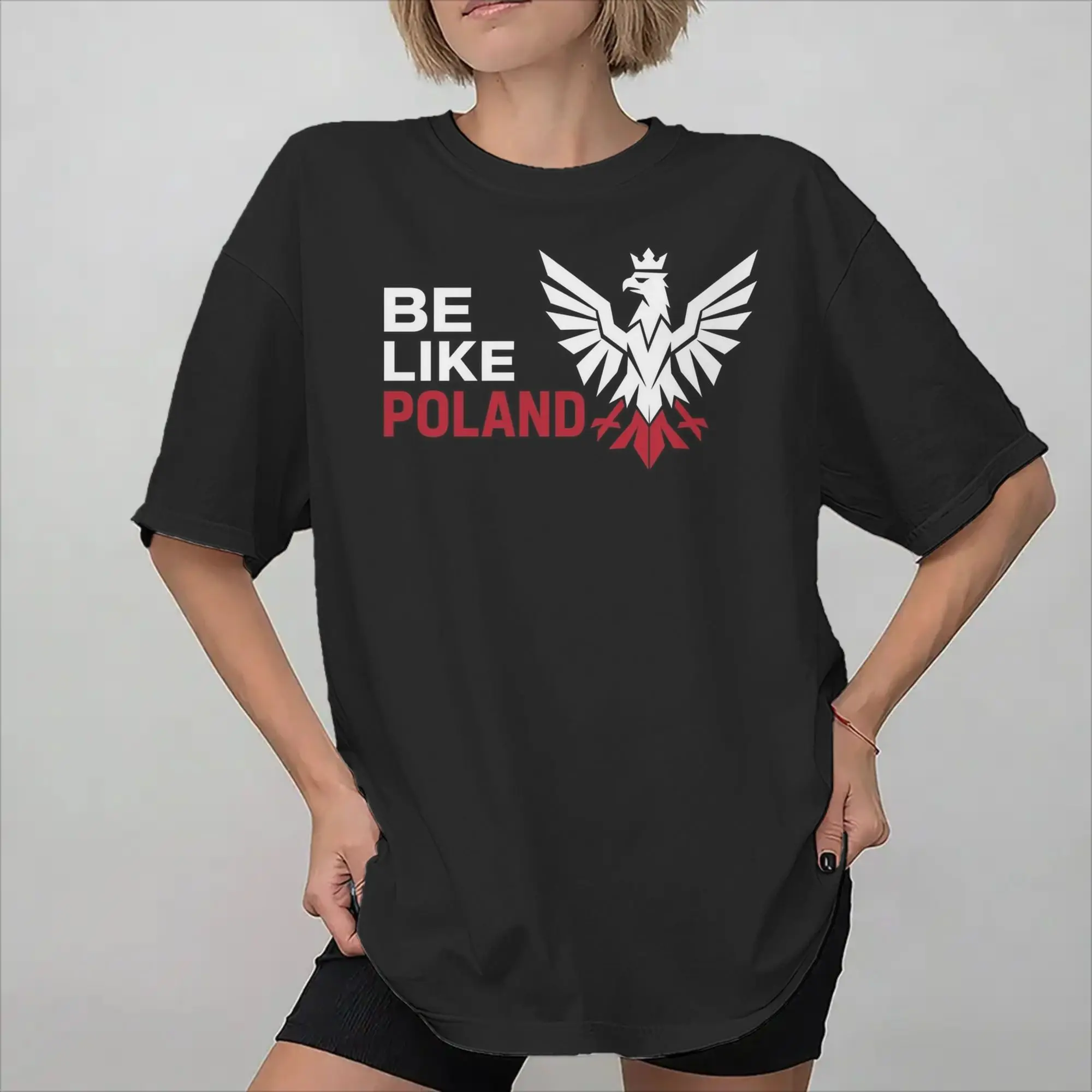 Graphic Printed Be Like Poland Polska Polish Flag  T Shirt For Unisex  100% Cotton T-shirts Short Sleeve Clothes