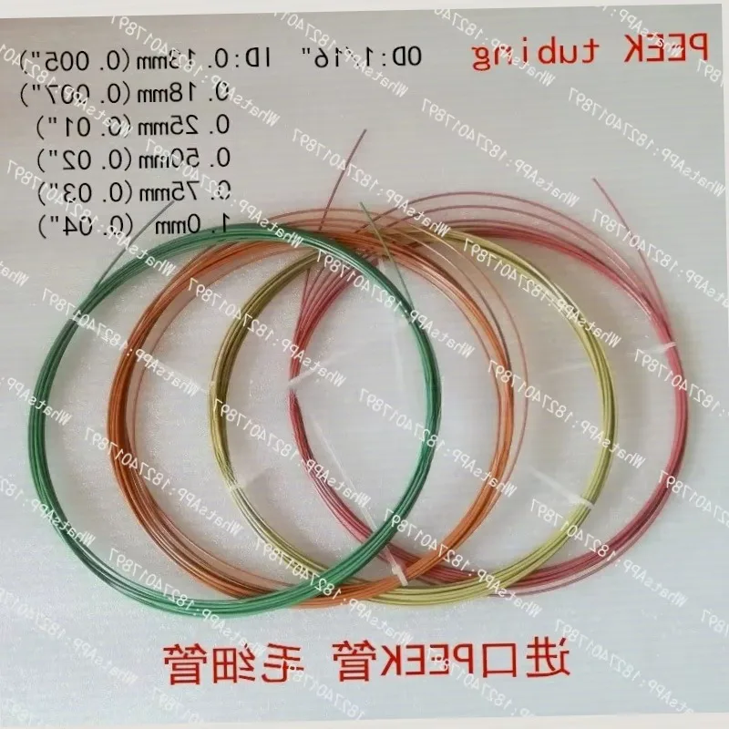 Liquid Chromatography PEEK Tube Hplc Inlet Capillary Line 1/16 Connection Pipeline