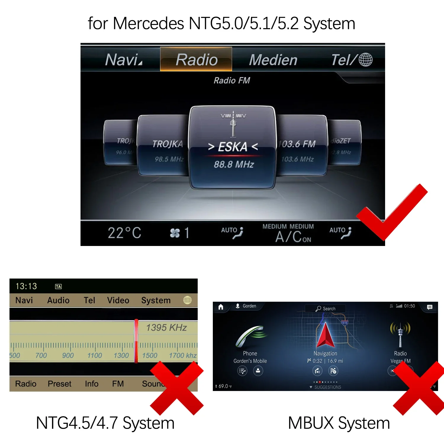 Road Top Automotive Upgrade Wireless Carplay Android Auto Car Play For 2015-2018 Mercedes V-class W447 NTG5.0/5.1/5.2