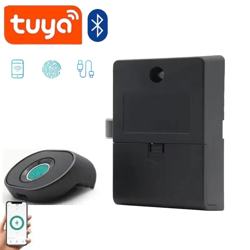 

Tuya Fingerprint Drawer Lock Smart Cabinet Fingerprint Lock Wholesale Furniture Locker Cabinet door lock fechadura eletronica
