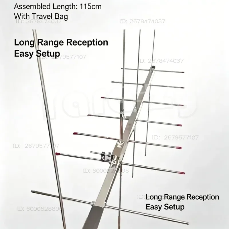 Portable Foldable UV Dual Band Handheld Yagi Antenna For ISS SSTV Satellite Signal Reception