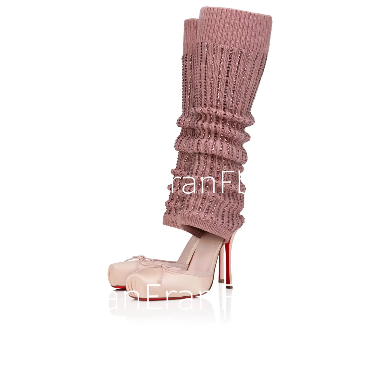 

Spring/Summer New Ballet High Heels Fashion Stretch Stockings Hot Diamond Women's 34-46 Large High Heels Sandals