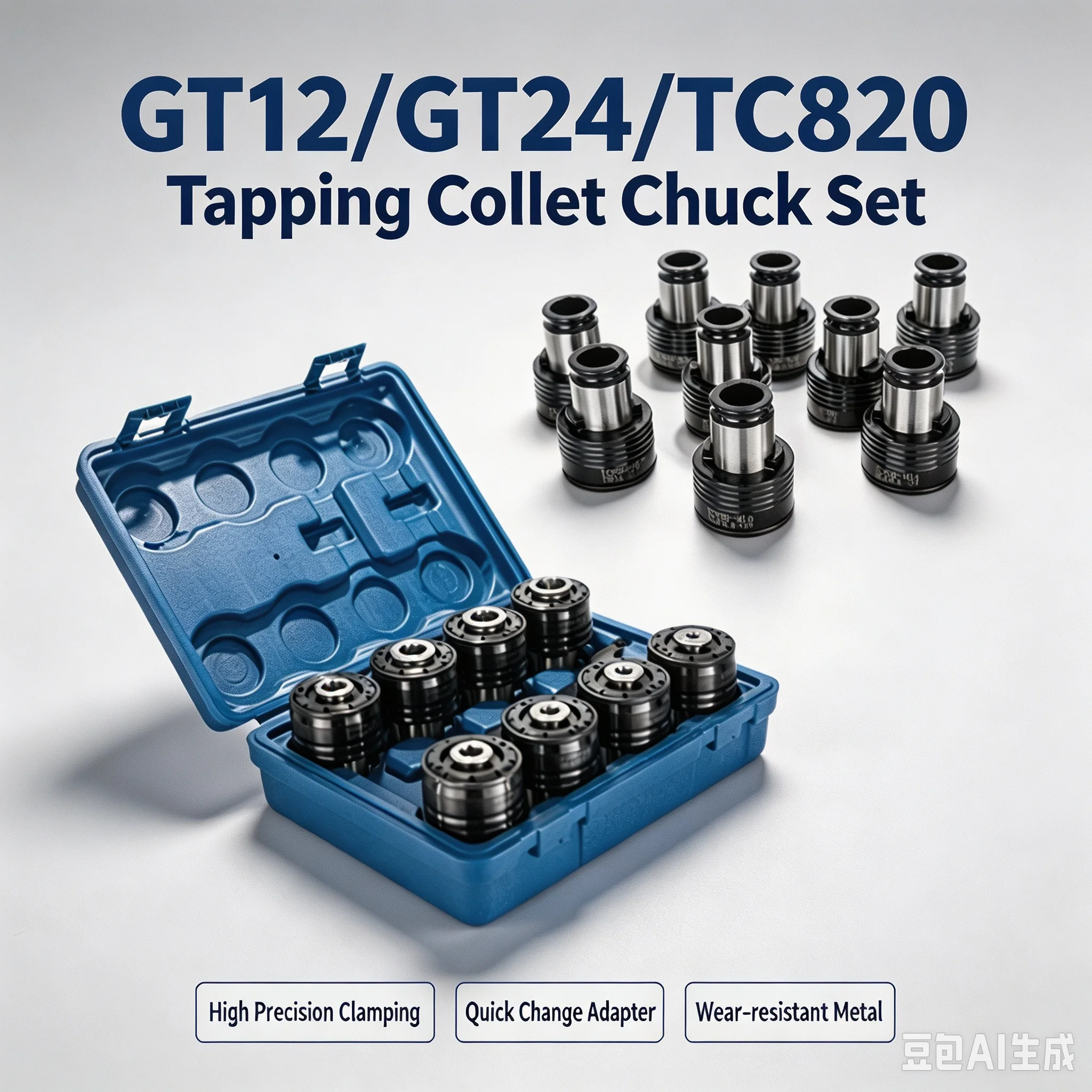 Tapping Collets Chucks Set Tapping Machine Chucks with Overload Protection GT12/GT24/TC820  ISO DIN JIS