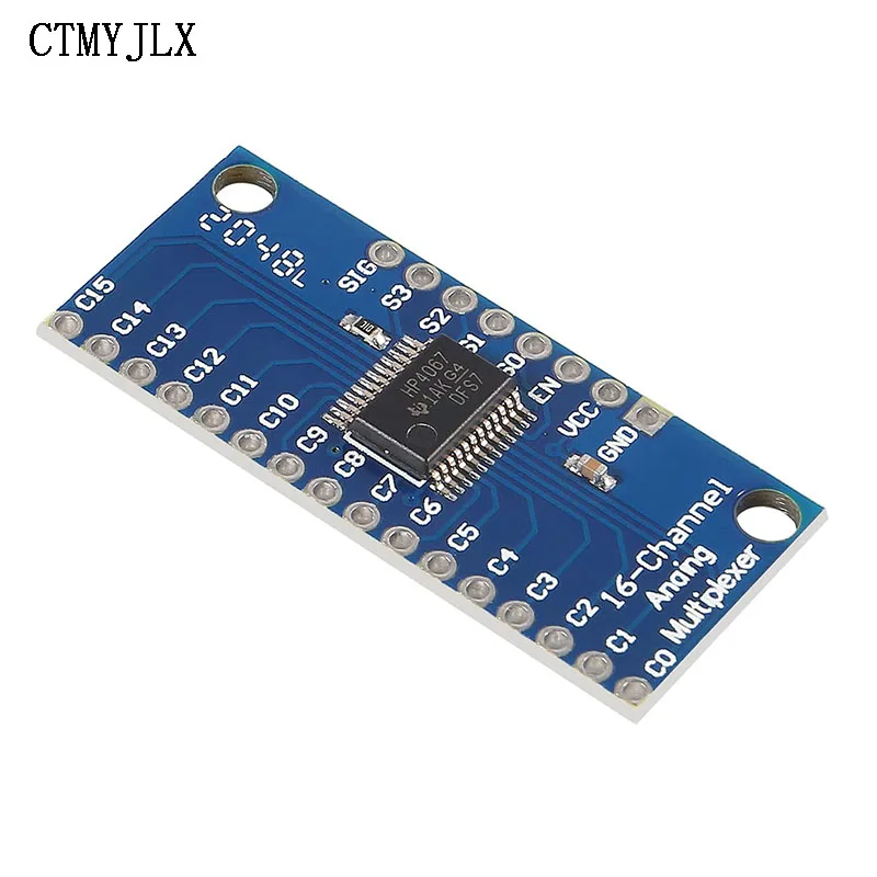 10pcs CD74HC4067 CMOS 2V-6V 16 Channel Way Analog Multiplexer / Digital ADC Module For Arduino 74HC4067 Microcontroller Board