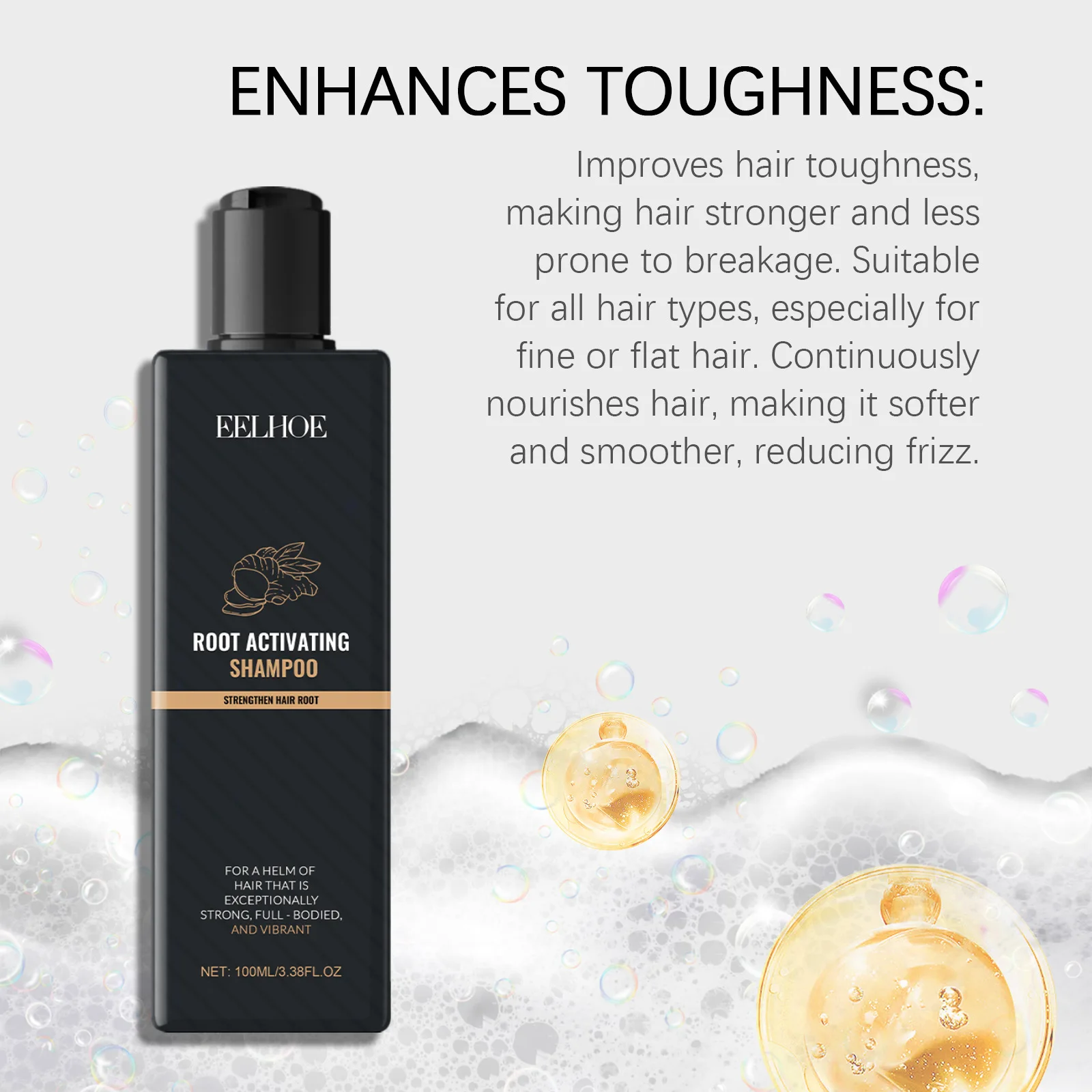 

Eelhoe Oil Control Shampoo Increase Regrowth Nourishing Treatment Scalp Massage Thicken Roots Rapair Damaged Hair Growth Shampoo