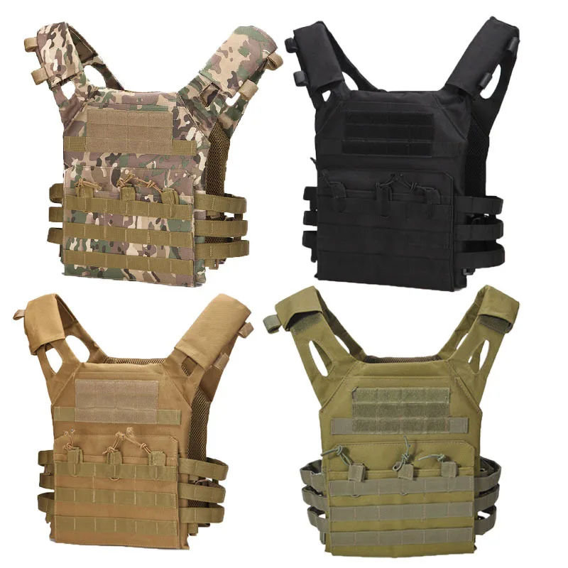 Tactisch Vest Waterdicht Outdoor Kogelvrije Vesten Lichtgewicht Jpc Molle Plaat Drager Jacht Vest Cs Game Jungle Beveiligingsapparatuur