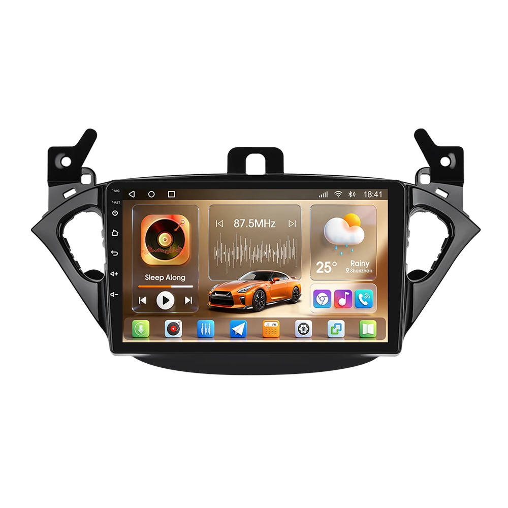 Podofo 8-Kern 8+128G Autoradio für Opel Corsa 2015/Opel Adam 2013-2016 9 Zoll 4G Autoradio WIFI AM FM RDS DAB GPS IPS Bildschirm