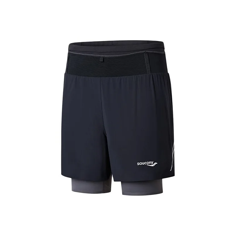 Saucony Running Shorts Men's Jet Black SA2260DP62T-BK001