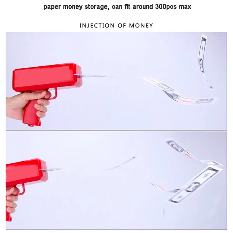 مطلق النار المحمول لحفلات الزفاف وأعياد الميلاد، لعبة تخفيف التوتر، أفلام البكالوريوس، مستلزمات الحفلات، مسدس رذاذ المال