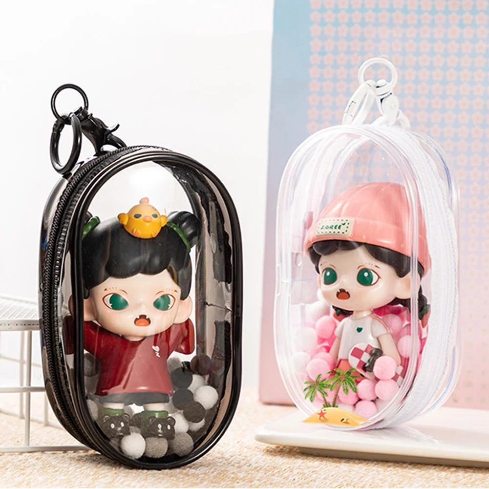 1PC Transparent Dustproof Doll Bags High Quality Storage Box Jewelry Toys Organizer Portable Storage Pouch Woma Man Mystery Box