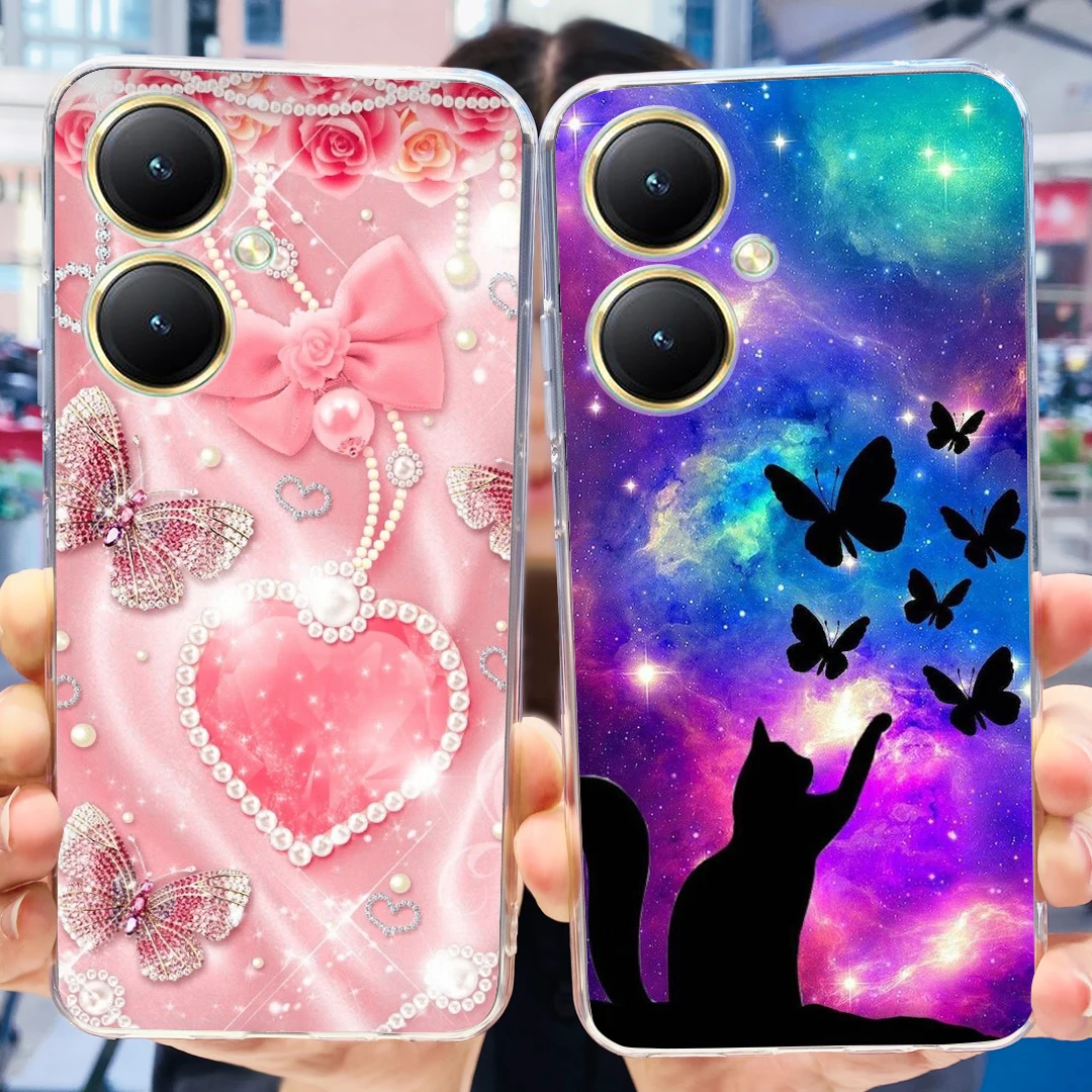 For Vivo Y27 4G Case V2249 New Fashion Painted Cover Soft Silicone Phone Case For Vivo Y27s Y 27 s VivoY27 5G V2302 V2322 Bumper