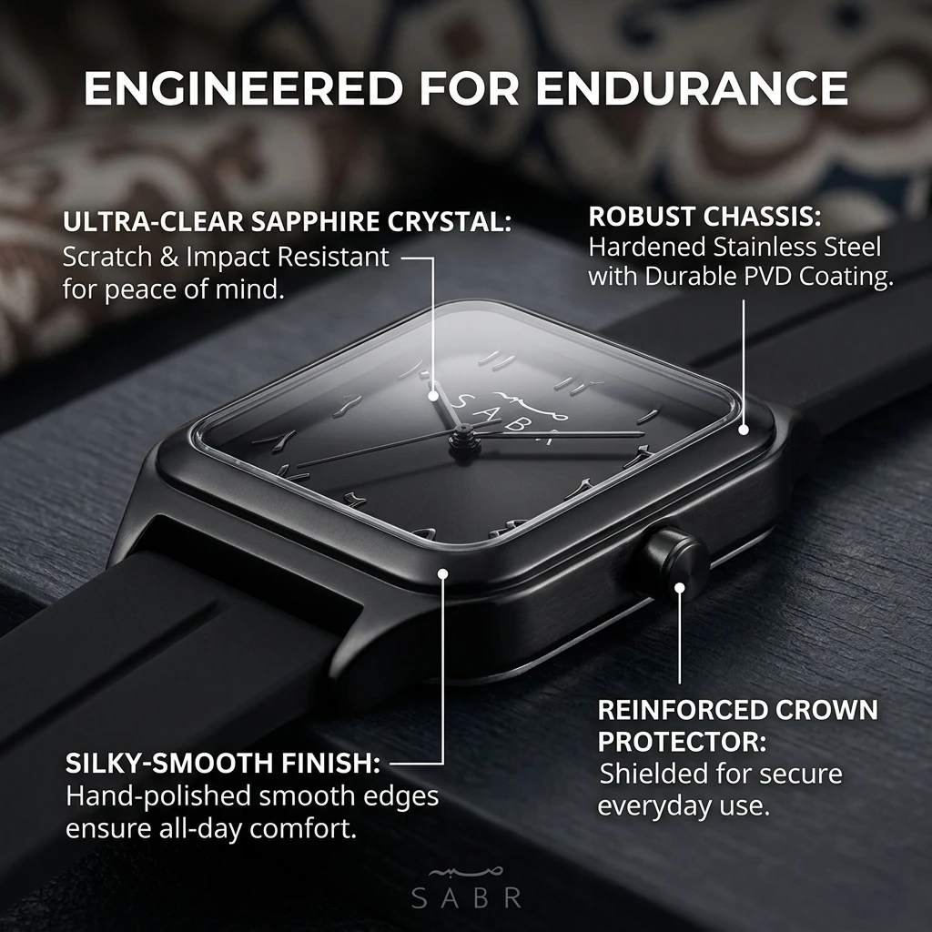 4pcs Unisex Black Silicone Strap Minimalist Stylized Numerals Sunglasses Perfume Quartz Watch Gift Box Set for Daily Casual
