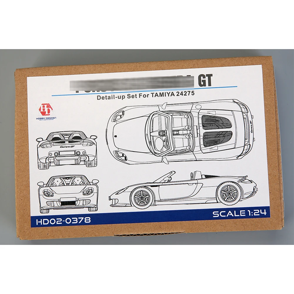 

Hobby Design 1/24 HD02-0378 Carrera GT Model Car Metal Modifications Hand Made Model Set For T 24275(PE+Metal parts+Resin)