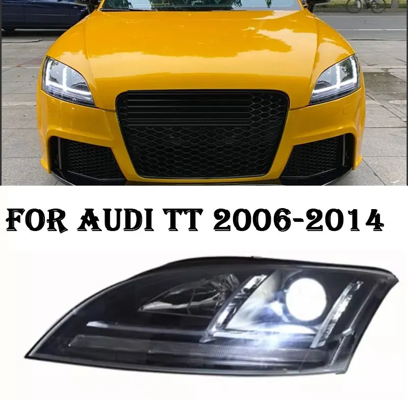 

Стайлинг автомобиля для светодиодных фар AUDI TT 20062007 2008 2009-2012 фары TT DRL указатель поворота дальнего света объектив проектора «ангельский глаз»