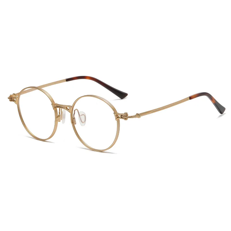 Ultralight Titanium Prescription Glasses Frame Men Retro Round Optical Myopia Eyeglasses Women Brand Design Vintage Eyewear