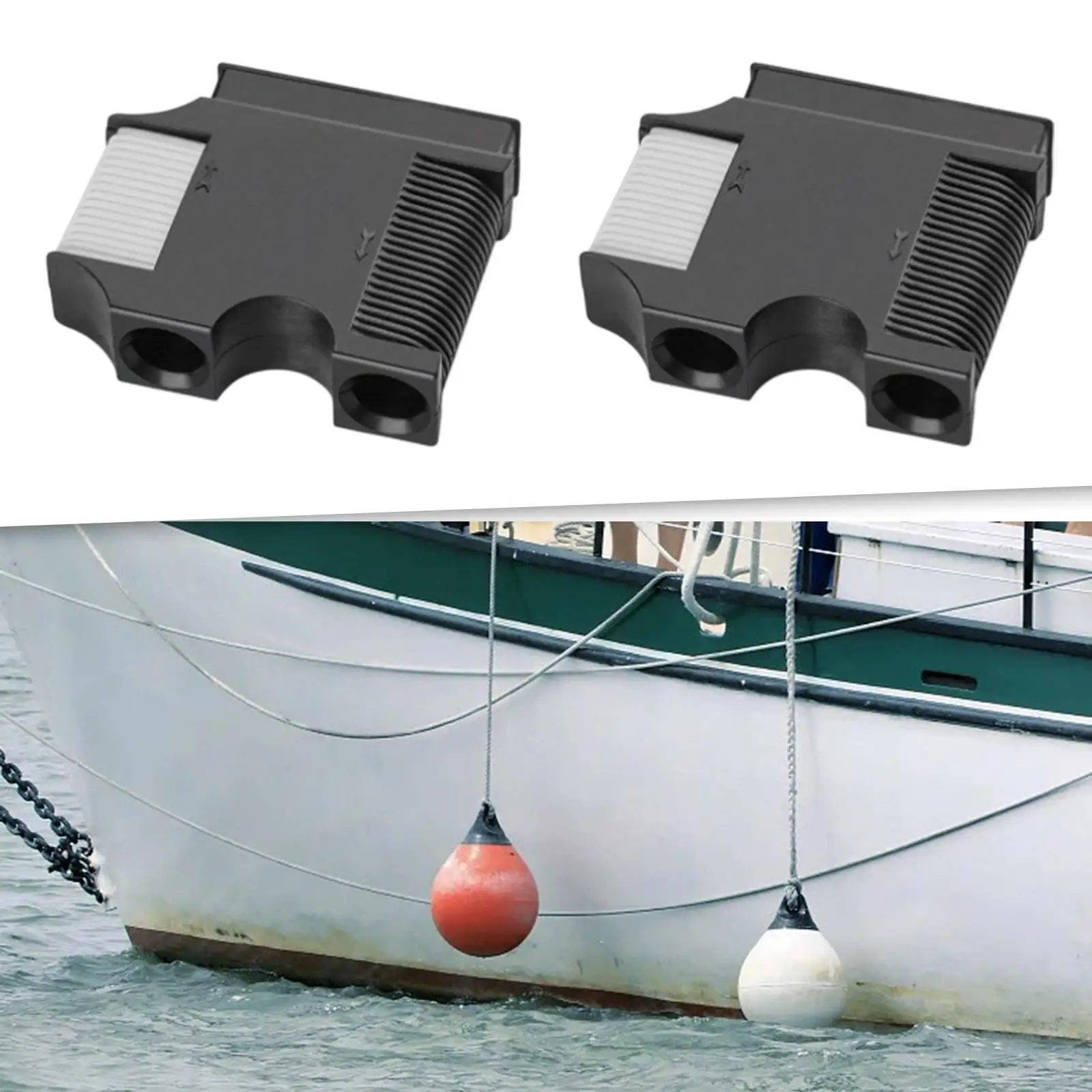 Boat Fender Clips Nylon Ball Holder Fast Connect Fender Line Marine Accessory for Pontoon Bass Boat