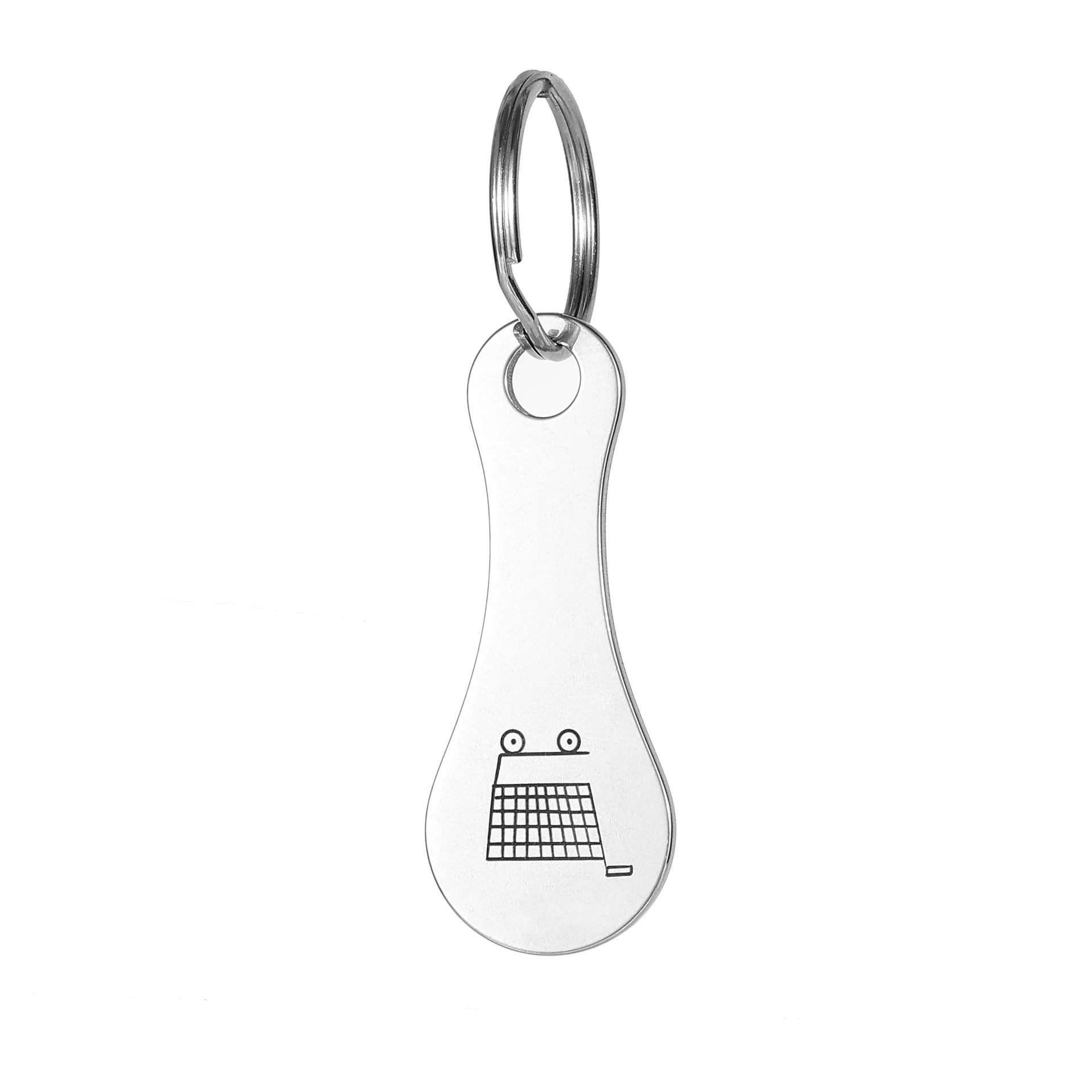 Cart Shopping Token Trolley Key Keychain Coin Quarter Grocery Supermarket Holder Keyring Metal Ring Change Unlock Coins image 5