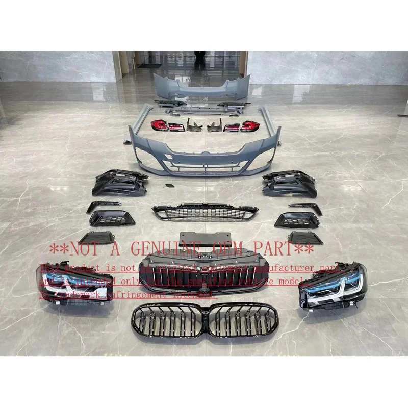 For BMW 5 Series G30 G38 Pre‑facelift Old To New 2021 Post‑facelift MT Style Hood Fender Exterior Modification Parts