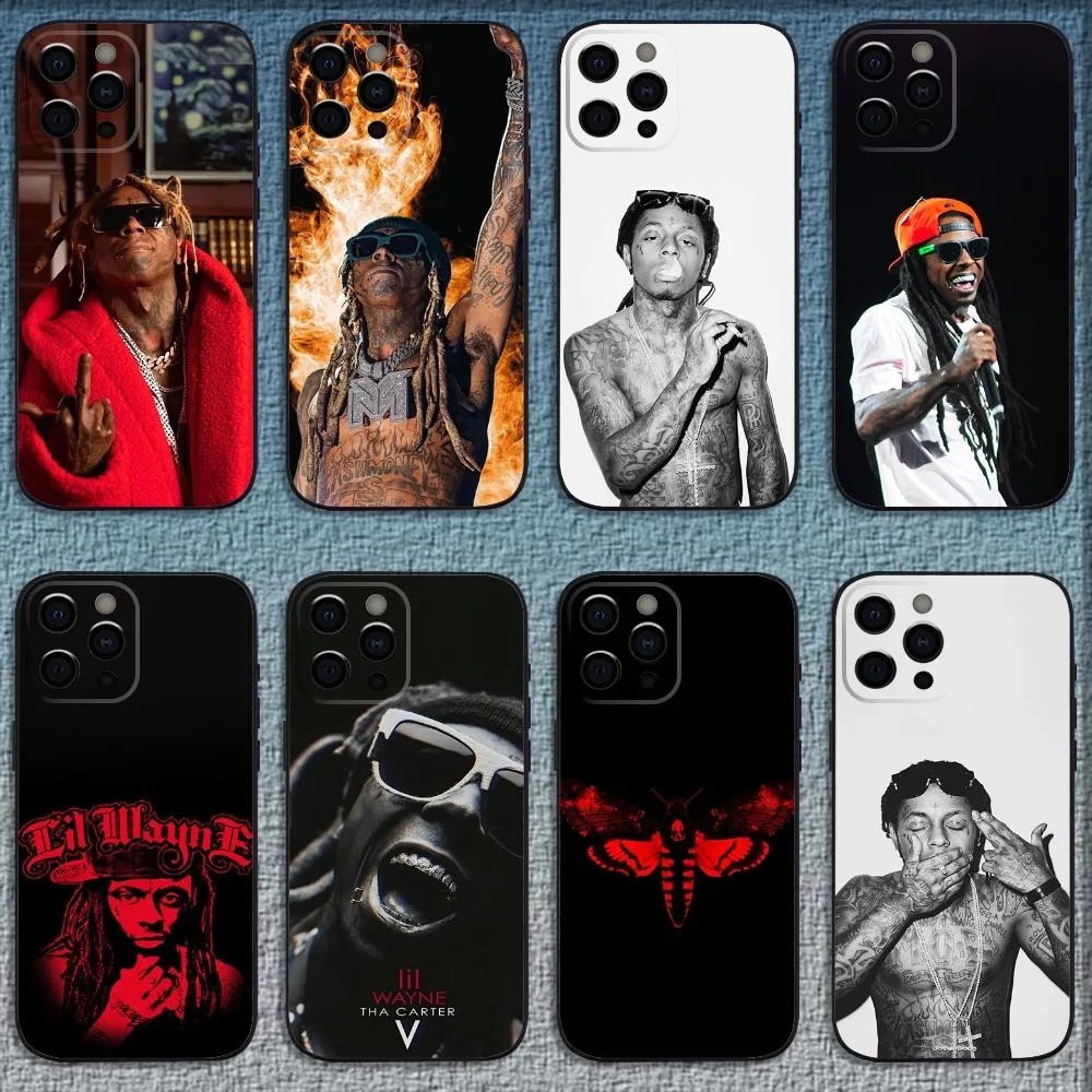 Rapper L-Lil W-Wayne Phone Case For iPhone 16,15,14,13,12,11,Pro,X,XS,Max,XR,Plus,Mini Soft Black Cover