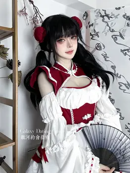 10 best sales Rotes Dienstmädchenkleid - №8