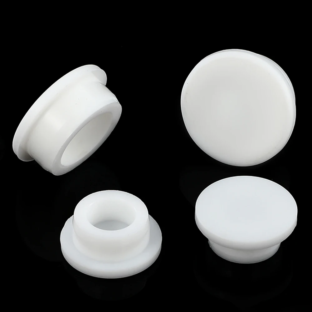 White Silicone Rubber Blanking End Cap Hole Caps Tube Pipe Inserts Plug Cover Gasket Round Food Grade Seal Stopper A 30mm-200mm