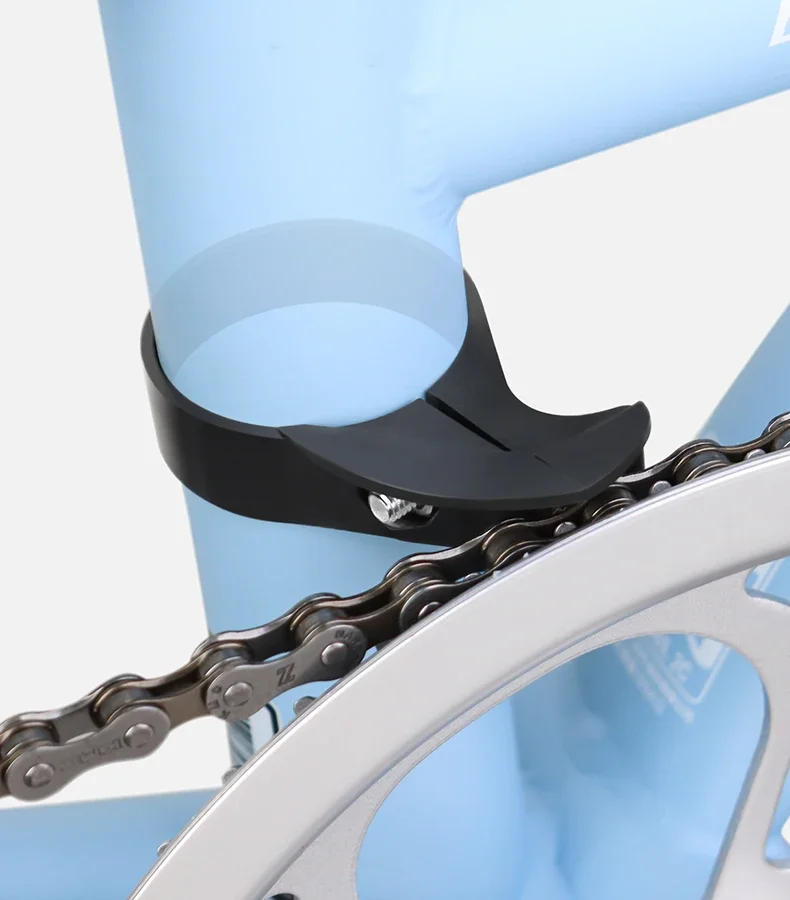 1 Stück Verstellbare Faltbare Fahrrad-Kettenführungsklemme für Singlespeed-Ketten, Anti-Rutsch-Kettenschutz, Stabilisator, Fahrradkettenschutz – Detail 1