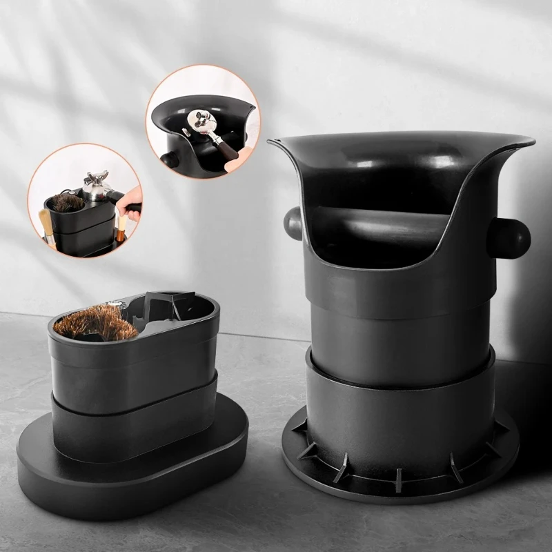 Household Large Capacity Knock Box Electric Portafilter Cleaner Espresso Coffee Powder Dregs Bucket Tools