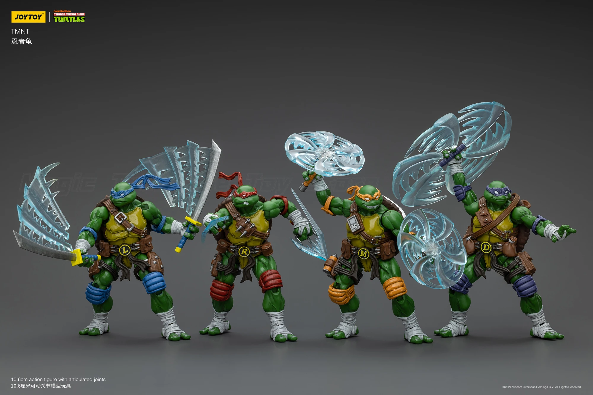 

【24 hours delivery】JOYTOY TMNT Michelangelo Donatello Leonardo Raphael