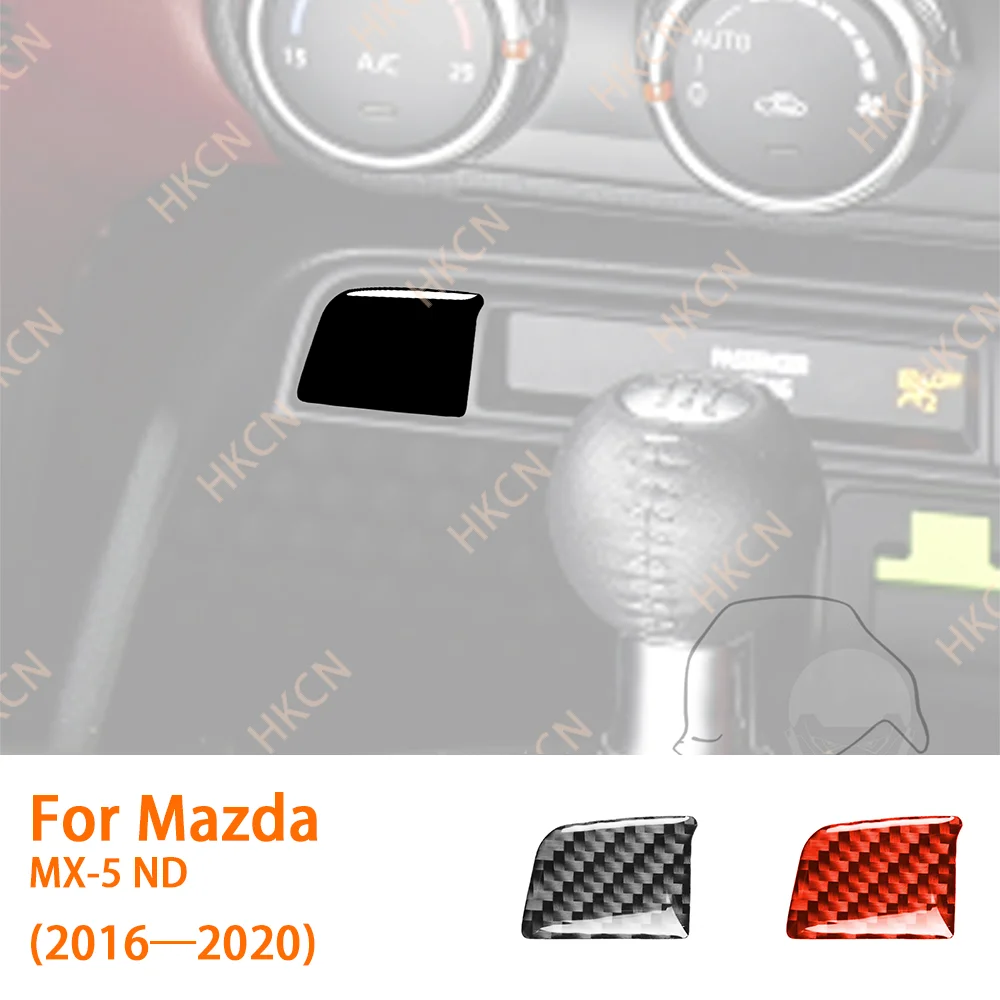 

Carbon Fiber CentralConsole Button Panel Cover Trim Sticker Car Interior Accessories Modification For Mazda MX5 ND 2016—2020