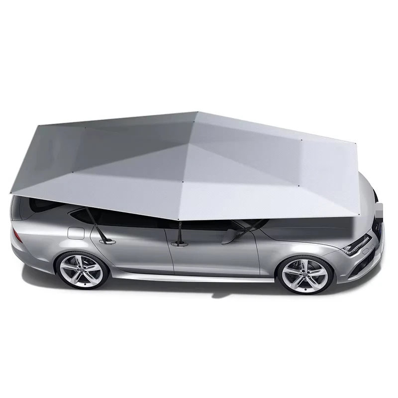 Folding Car Tent Roof for Outdoor Use, Equipped with Semi Automatic/semi Automatic Sunshade and Remote Control Car Umbrella.