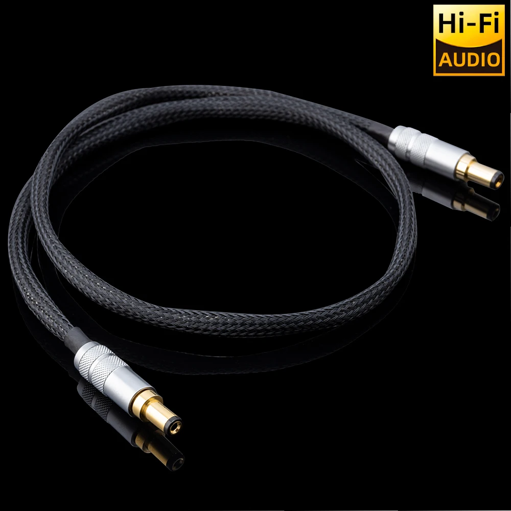 ▲OCC Silver Plated DC Power Cable 1.5mm² HIFI Audio Amplifier Upgrade Cable Pure Copper Gold Plated Plug Power Cord 5.5 2.5/2.1